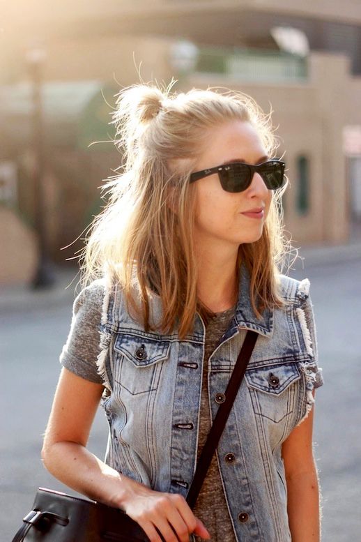 Le Fashion 20 Inspiring Half Up Top Knot Hairstyles